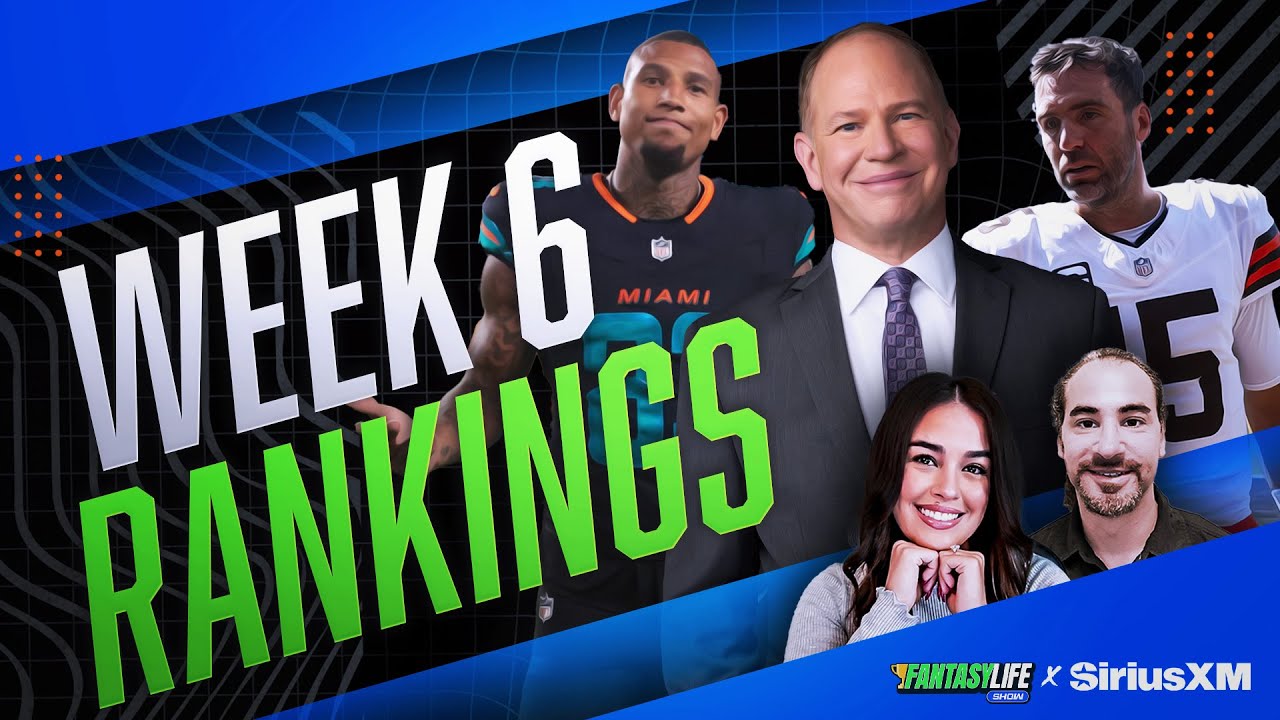 Matthew Berry’s Week 6 Fantasy Football Analysis and Rankings